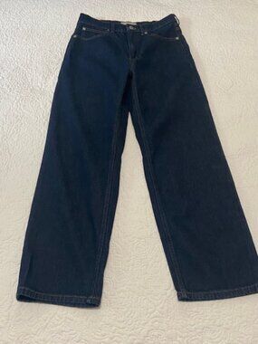 Everlane The Way High Jean Straight Leg Dark Denim Size 28 Long